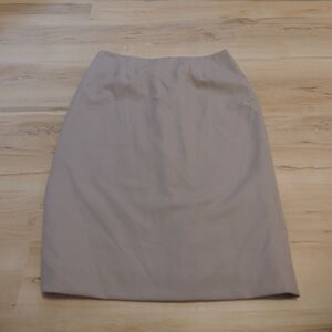 Pendleton Women 10 Skirt A-line 100% Virgin Wool Tan‎ Khaki Lined A-line